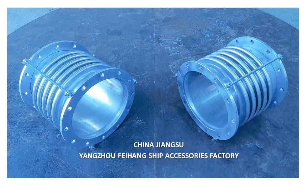 Acero inoxidable marino Bellows articulaciones de expansión modelo AS350-5 gb/t12522 tamaño DN350 PN0.1 cara a cara-400mm