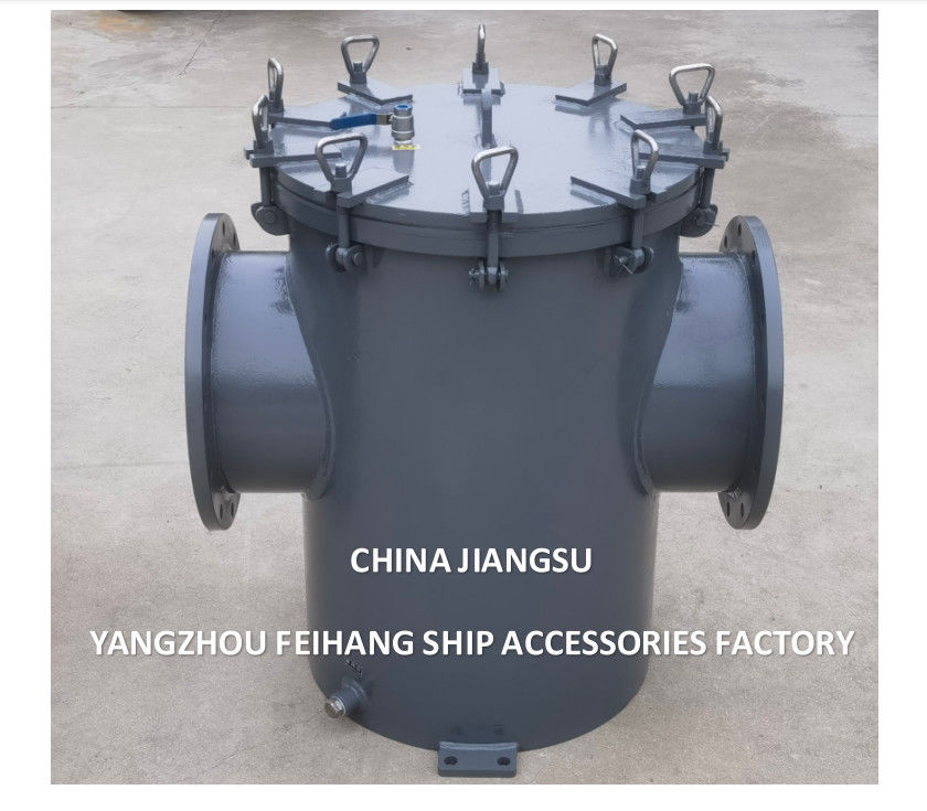 China AS350 CB/T497 Filtro de agua de mar de cesta con revestimiento de caucho Proveedor - Feihang Marine