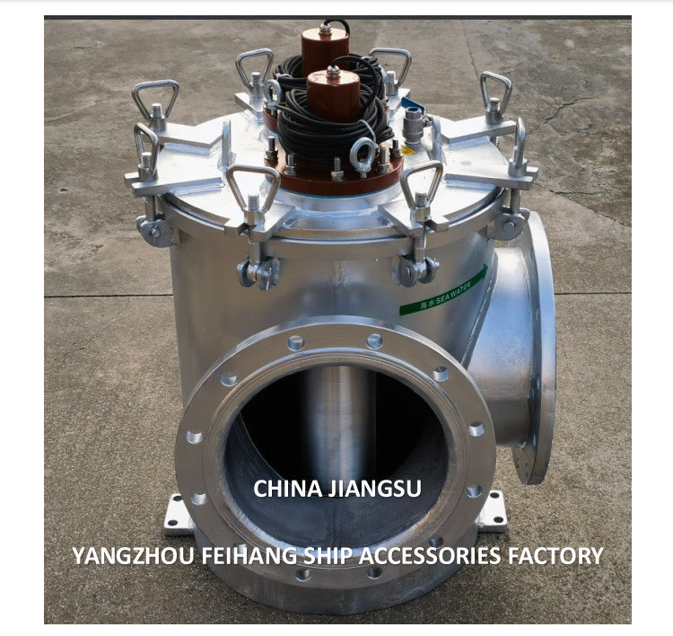 Filtro de agua de mar AS350 CB/T497-2012 con modelo de sistema de prevención del crecimiento marino MGPS