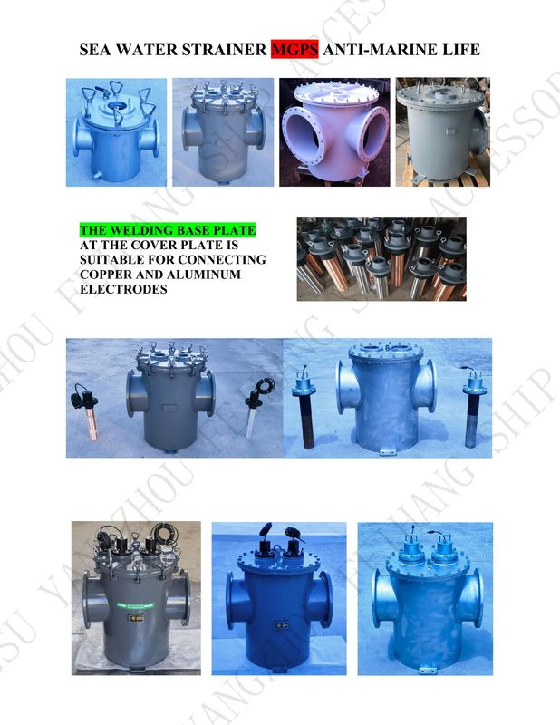 Filtro de agua de mar con MGPS-Sistema de prevención del crecimiento marino modelo AS350 CB/T497-2012