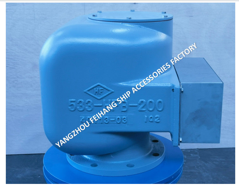 533hfb-200 Cabeza de ventilación de aire con Sus316l flotador para tuberías de aire Conexión de brida de cuerpo de hierro fundido