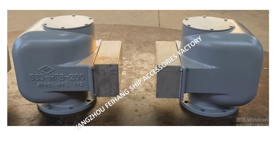 Cabeza de ventilación marina conjunto completo 533HFB-200A Cuerpo de hierro dúctil con flotación de acero inoxidable