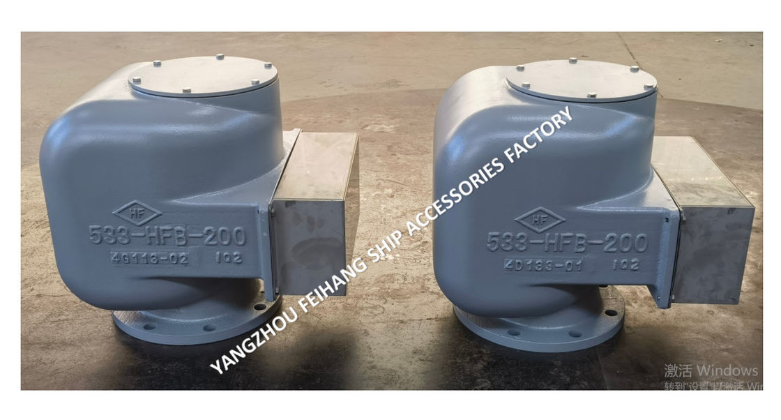 Cabeza de ventilación marina conjunto completo 533HFB-200A Cuerpo de hierro dúctil con flotación de acero inoxidable