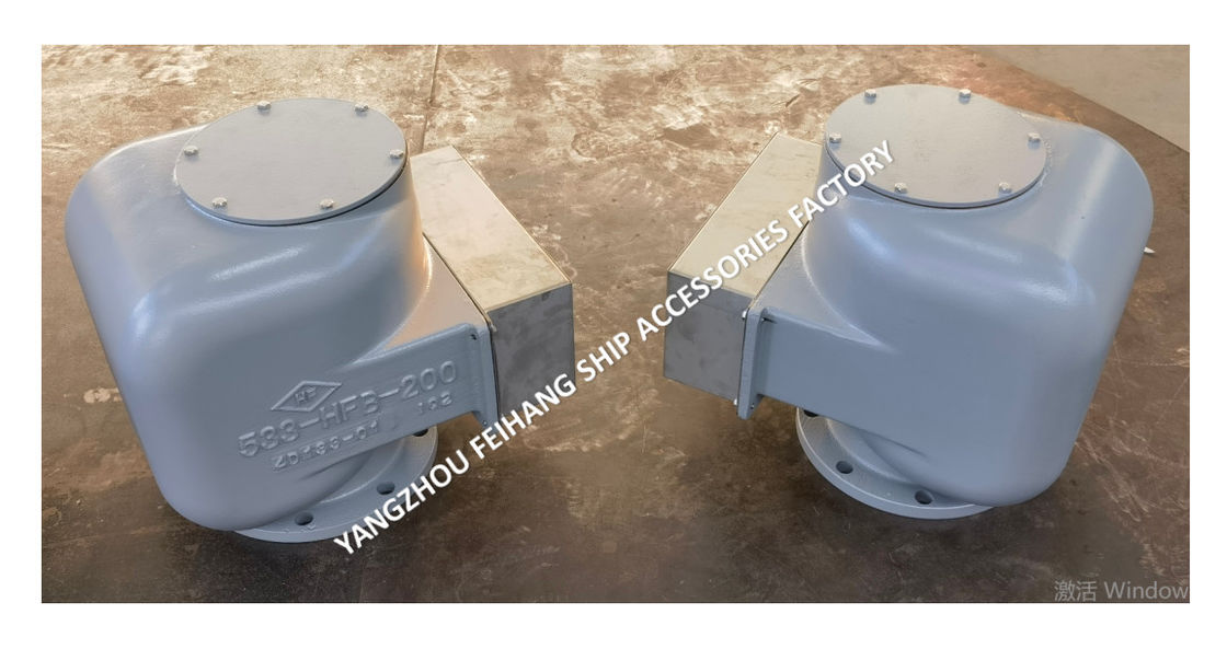 533hfb-200 Cabeza de ventilación de aire con Sus316l flotador para tuberías de aire Conexión de brida de cuerpo de hierro fundido