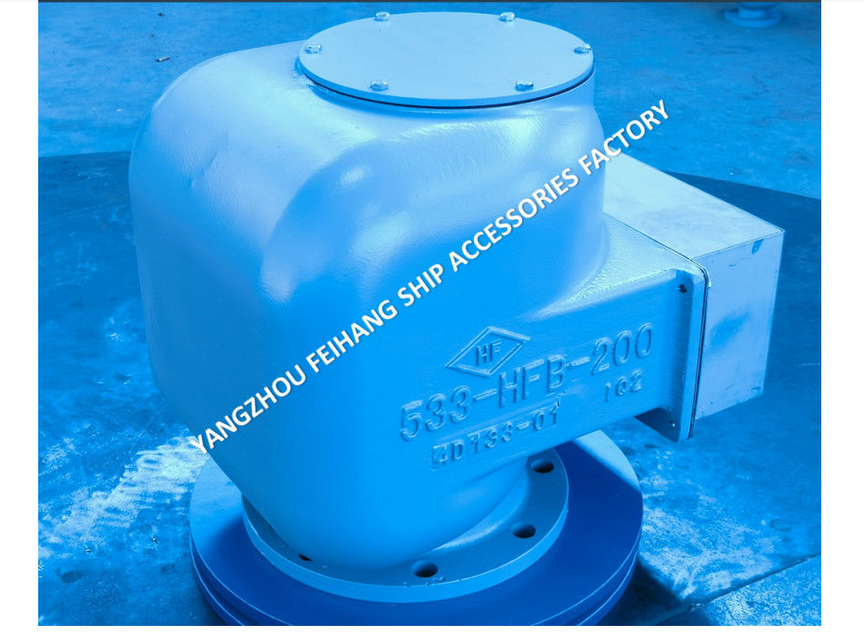 533hfb-200 Cabeza de ventilación de aire con Sus316l flotador para tuberías de aire Conexión de brida de cuerpo de hierro fundido