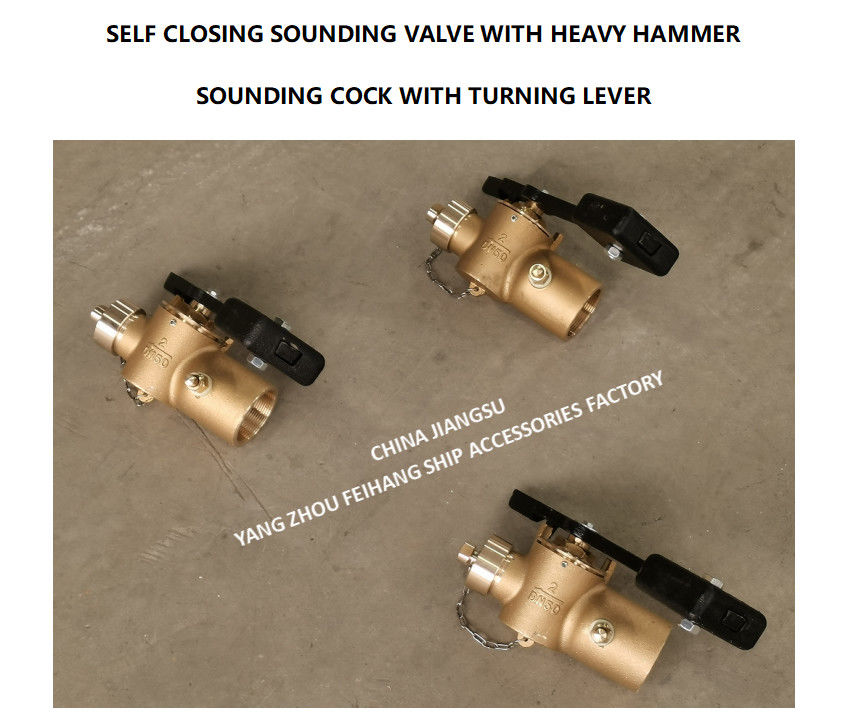 F-Cb/T3778-99 Valva de palanca ponderada de bronce con sonido de autocierre Dn50 Valva de sonido con autocierre