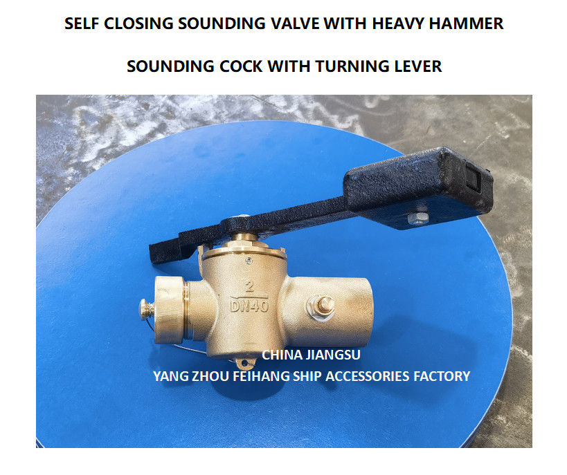F-Cb/T3778-99 Valva de palanca ponderada de bronce con sonido de autocierre Dn50 Valva de sonido con autocierre