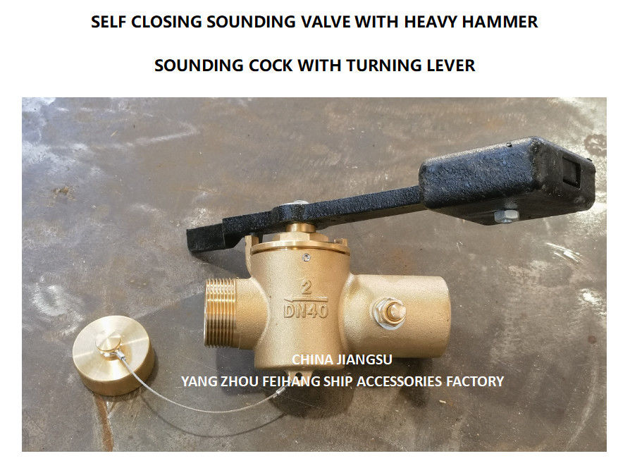 La valva de cierre automática de DN50 CB/T3778-99 para el sonido de profundidad de bronce