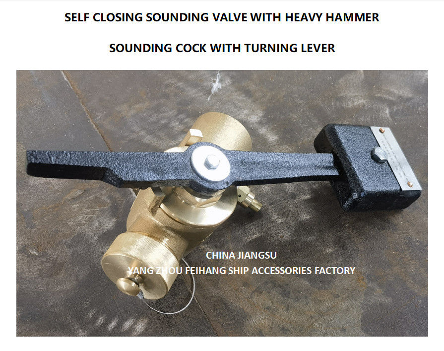 F-Cb/T3778-99 Valva de palanca ponderada de bronce con sonido de autocierre Dn50 Valva de sonido con autocierre