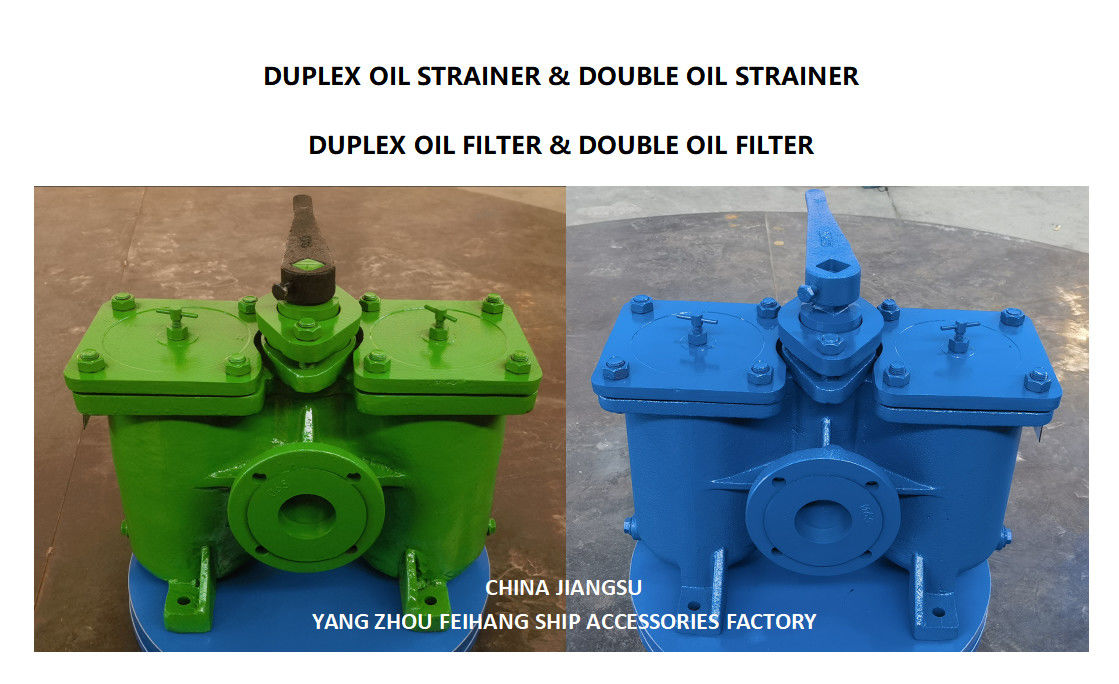 Modelo AS65 CB/T425 de estirador de aceite duplex de baja presión Cuerpo de hierro fundido con cartucho de filtro de acero inoxidable