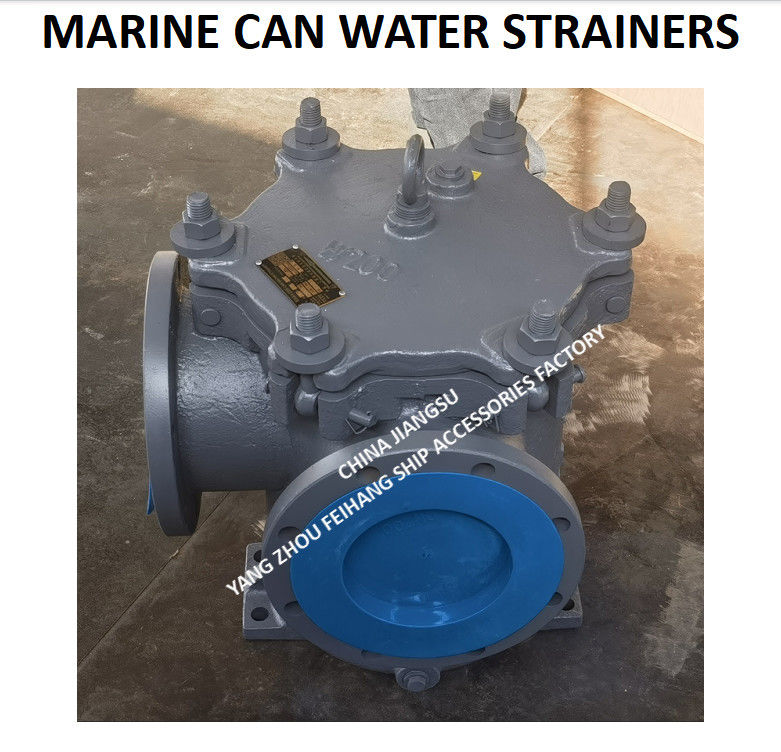 JIS 5K-200A LA-TYPE filtro de agua de lata marina para la bomba principal de agua de mar con cesta de filtro de acero inoxidable