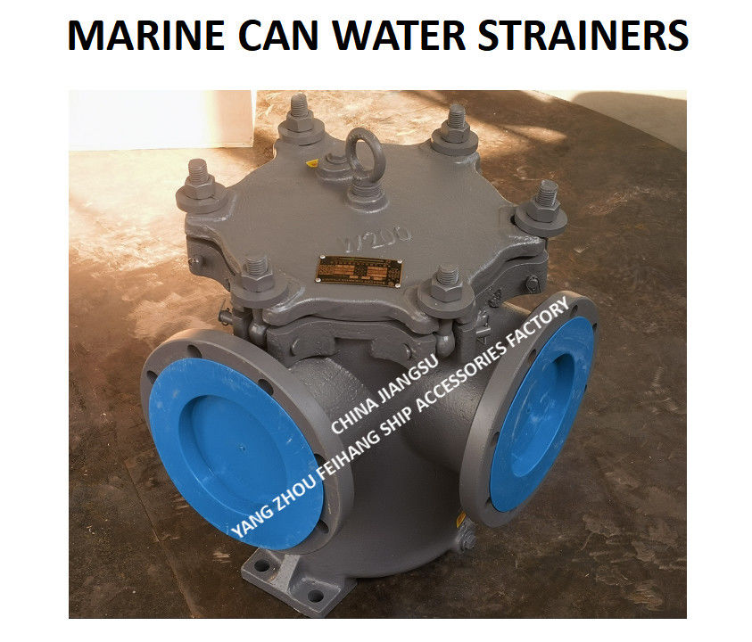 JIS 5K-200A LA-TYPE filtro de agua de lata marina para la bomba principal de agua de mar con cesta de filtro de acero inoxidable