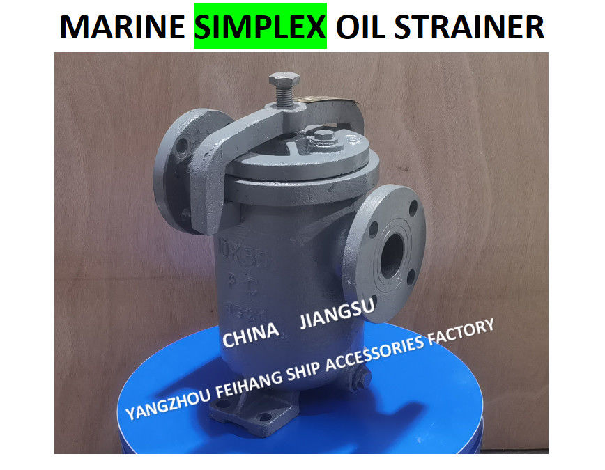 JIS F7209 Filtro de aceite único 5K-100A Cuerpo - hierro fundido y filtro - acero inoxidable