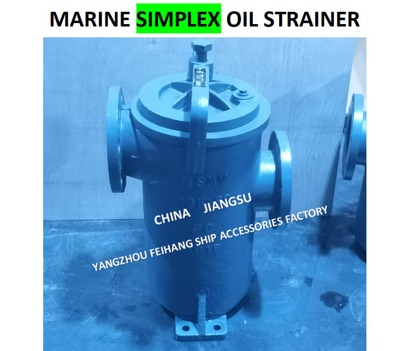 JIS F7209 Filtro de aceite único 5K-100A Cuerpo - hierro fundido y filtro - acero inoxidable