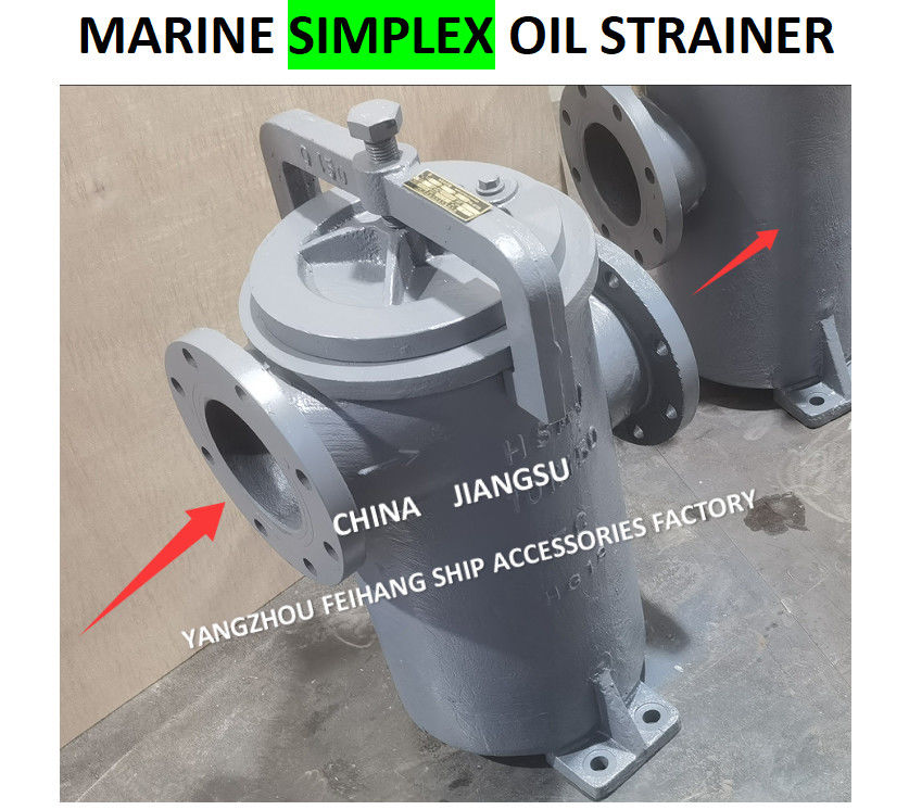 JIS F7209 Filtro de aceite único 5K-100A Cuerpo - hierro fundido y filtro - acero inoxidable