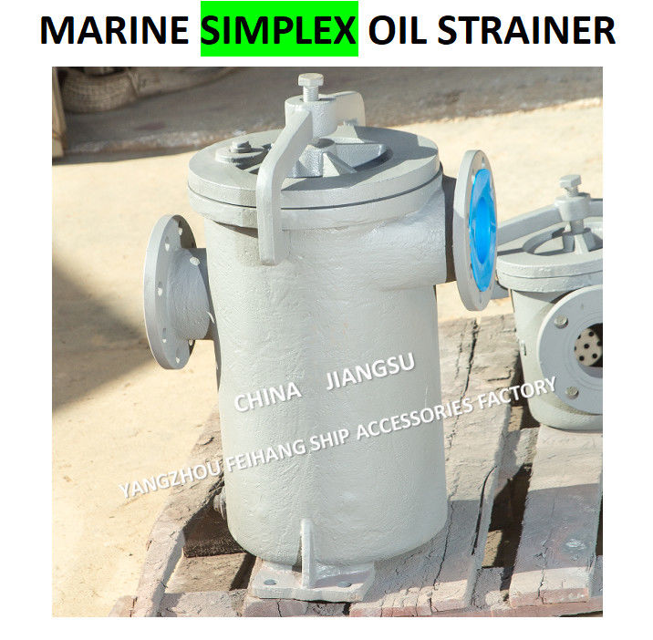 JIS F7209 Filtro de aceite único 5K-100A Cuerpo - hierro fundido y filtro - acero inoxidable