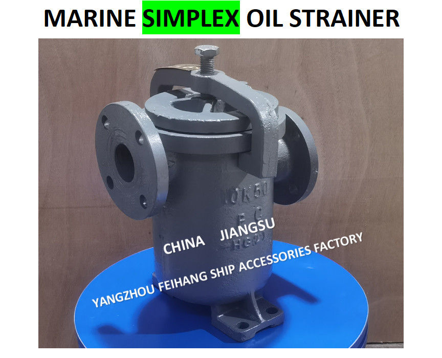 JIS F7209 Filtro de aceite único 5K-100A Cuerpo - hierro fundido y filtro - acero inoxidable