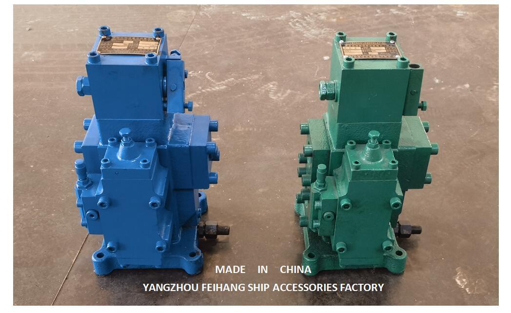 Vista desde diferentes ángulos para válvulas de control de flujo proporcional manual y válvula de control de cabrestante y válvula de control hidráulico y