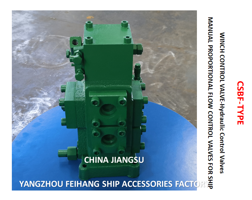 Válvula de control de cabrestante Marcas Feihang Modelo-CSBF-H-G25 Tamaño Dn25, Flujo 200 l/min, Presión 25mpa, Operación manual