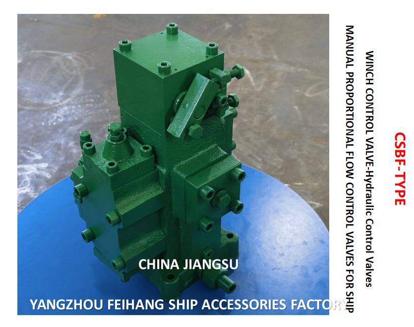 Conjunto de válvula de control de cabrestante delantero - CSBF-G25 Válvulas de control hidráulico Tamaño Dn25, Caudal 200 l/min, Presión 25 MPa, Operación manual