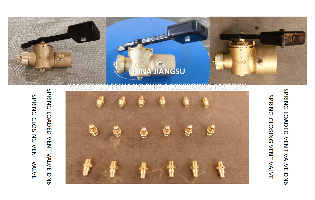 DN6 Spring Loaded Vent Valve with Thread M13 Connection Compliant with CB/T3778-1999 Standard