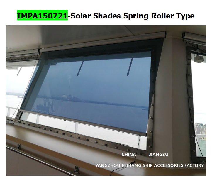 shipbuilding SunShade roller type blind  & shipbuilding Sunshade SunScreens roller blind with cassette box- for Navigation Bridge Windows