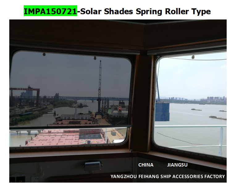 Marine Solar screen roller type blind  & Marine Solar Shade roller blind with cassette box- for Navigation Bridge Windows