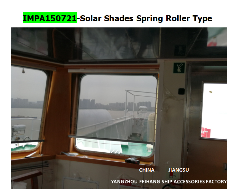 Marine Solar screen roller type blind  & Marine Solar Shade roller blind with cassette box- for Navigation Bridge Windows