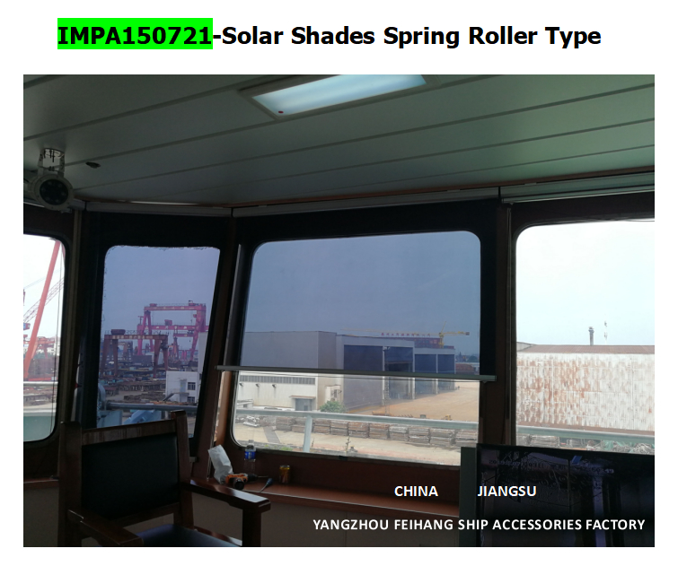 shipbuilding SunShade roller type blind  & shipbuilding Sunshade SunScreens roller blind with cassette box- for Navigation Bridge Windows