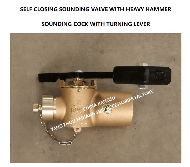 Sonda de profundidad auto-cierre de bronce con extremo de rosca interna BSP y varilla giratoria de 360°. & GRIFO DE SONDEO EXTREMOS ROSCADOS Proveedor - FeiHang Marine