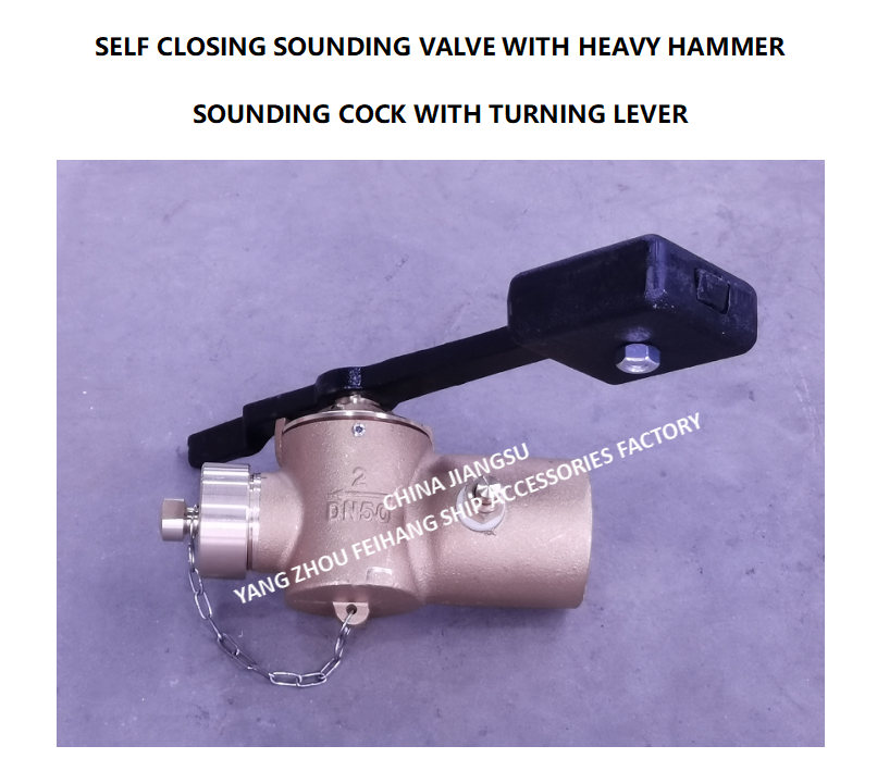 DIN 86120 Self-Closing Sounding Pipe Cock Self-Closing Sounding Pipe valve DN50 CB/T3778-99