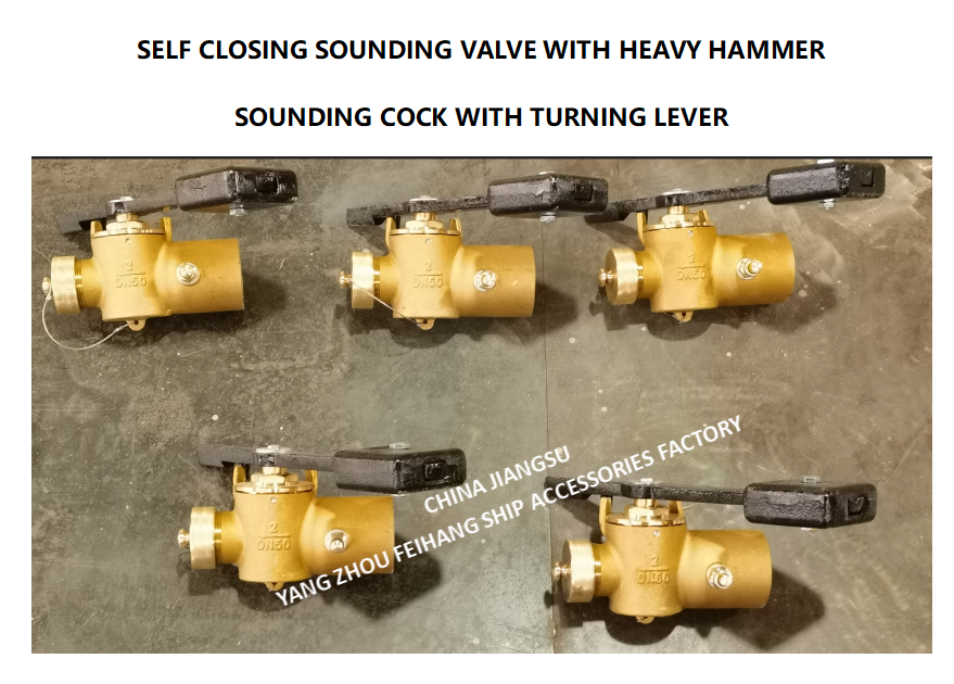 DN50A CB/T3778-99 SOUNDING COCK WITH TURNING LEVER China Sounding Self-Closing Valve Supplier - FeiHang Marine
