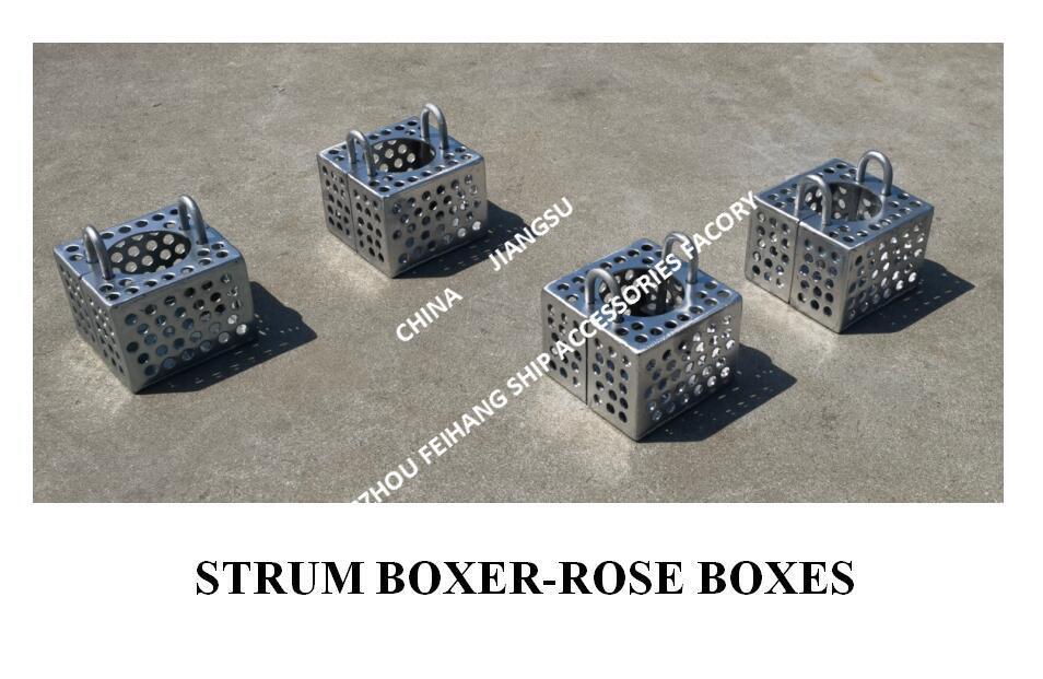 JIS F7206 SUCTION-ROSE BOX STRAINERS & Strum ROSE BOX STRAINER de acero al carbono galvanizado en caliente