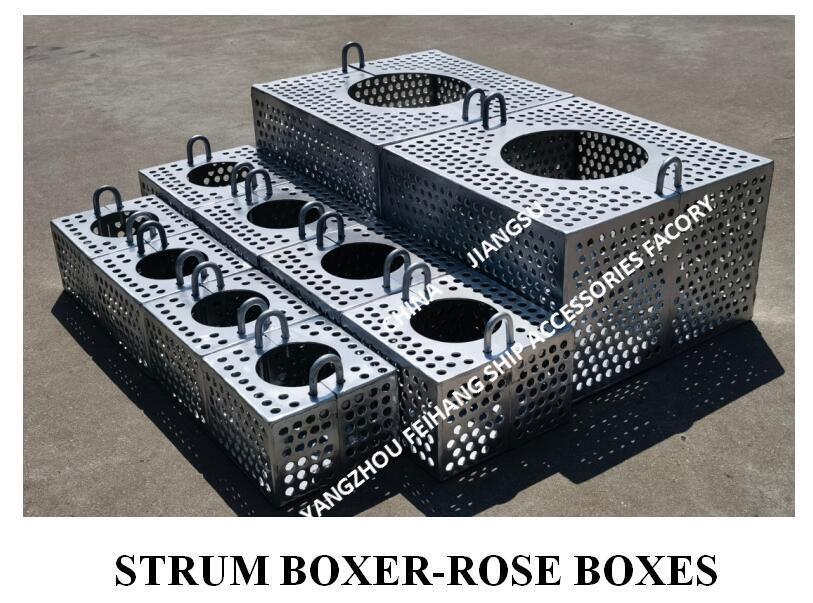 JIS F7206 SUCTION-ROSE BOX STRAINERS & Strum ROSE BOX STRAINER de acero al carbono galvanizado en caliente