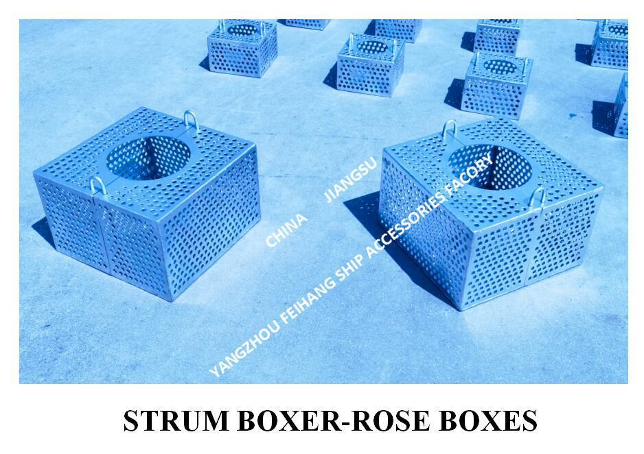 JIS F7206 SUCTION-ROSE BOX STRAINERS & Strum ROSE BOX STRAINER de acero al carbono galvanizado en caliente
