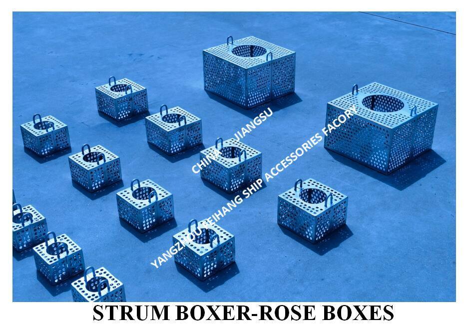 JIS F7206 SUCTION-ROSE BOX STRAINERS & Strum ROSE BOX STRAINER de acero al carbono galvanizado en caliente