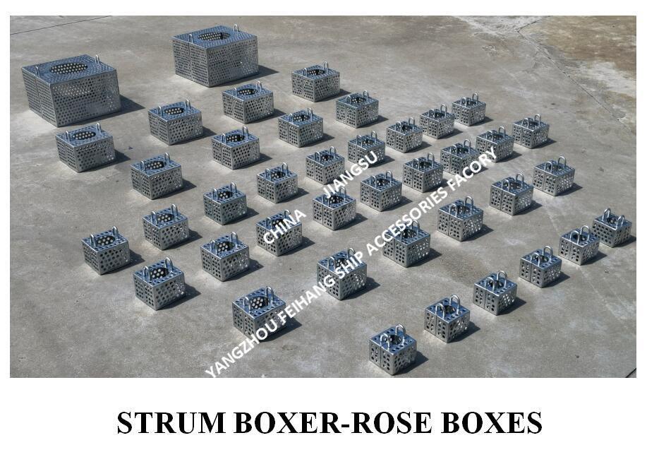 JIS F7206 SUCTION-ROSE BOX STRAINERS & Strum ROSE BOX STRAINER de acero al carbono galvanizado en caliente