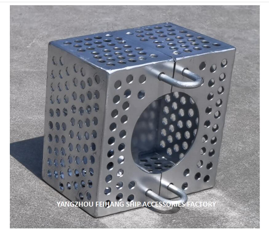 JIS F7206 SUCTION-ROSE BOX STRAINERS & Strum ROSE BOX STRAINER de acero al carbono galvanizado en caliente