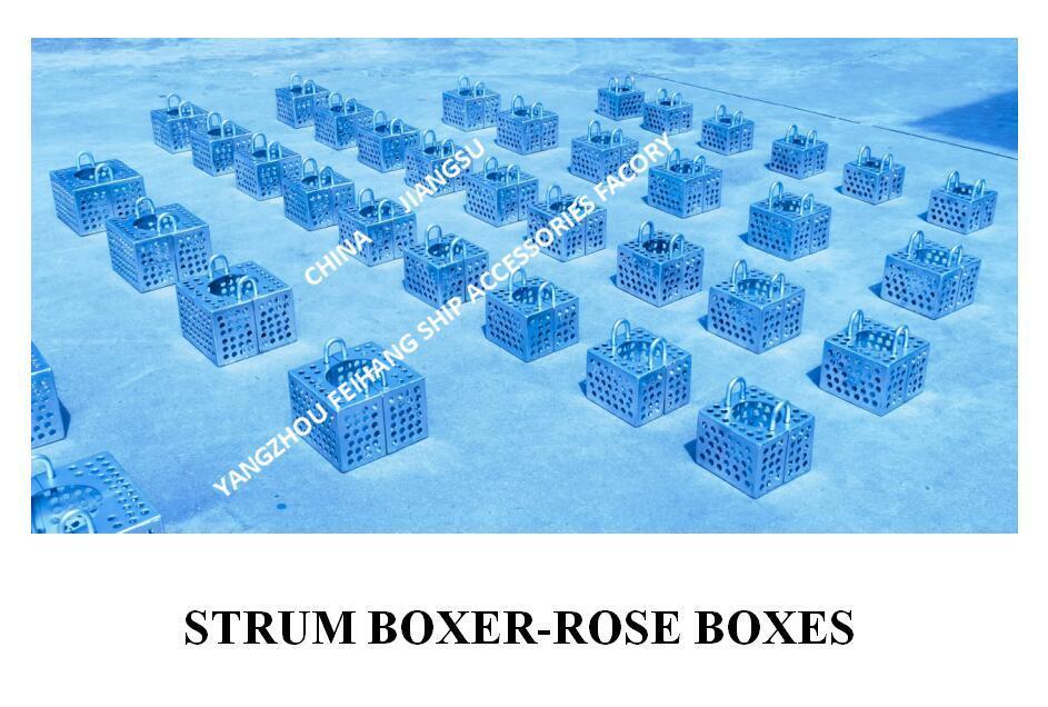 JIS F7206 SUCTION-ROSE BOX STRAINERS & Strum ROSE BOX STRAINER de acero al carbono galvanizado en caliente