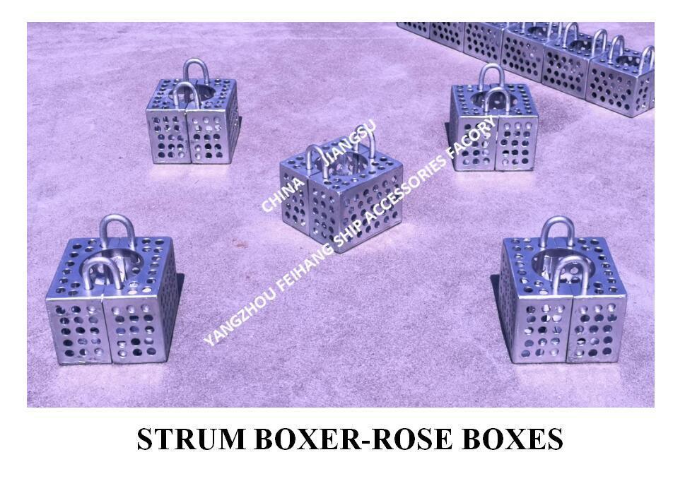 JIS F7206 SUCTION-ROSE BOX STRAINERS & Strum ROSE BOX STRAINER de acero al carbono galvanizado en caliente