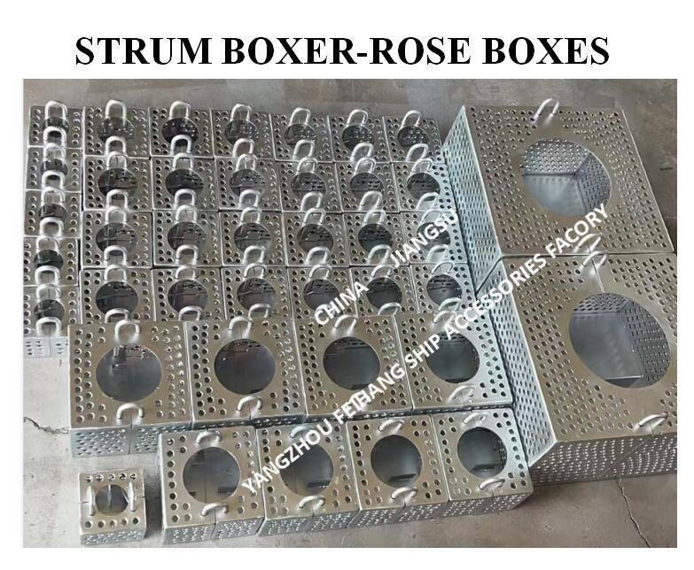 JIS F7206 SUCTION-ROSE BOX STRAINERS & Strum ROSE BOX STRAINER de acero al carbono galvanizado en caliente