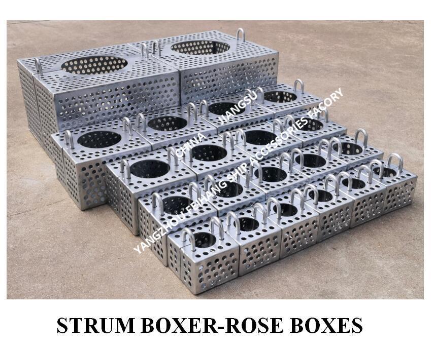 JIS F7206 SUCTION-ROSE BOX STRAINERS & Strum ROSE BOX STRAINER de acero al carbono galvanizado en caliente