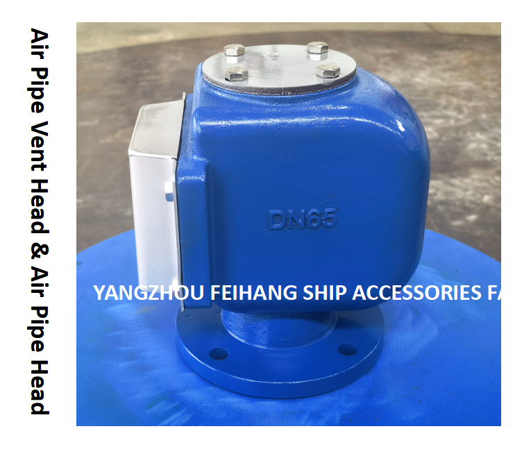 Air Pipe Vent Head Fh-65a Flange (4 Holes) Diameter Is 155mm And Pcd 130mm Cast Iron Body With Stainless Steel Float And Stainless Steel Fireproof Mesh