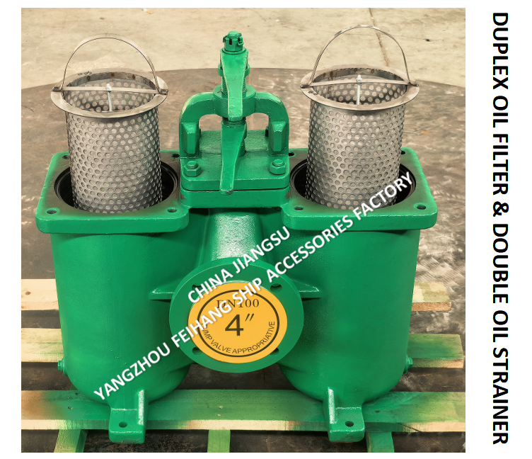 FH-A100 CBT425 Duplex Oil Strainers & Double Oil Filter OD-190mm，PCD-158mm,Bolt-8-15mm