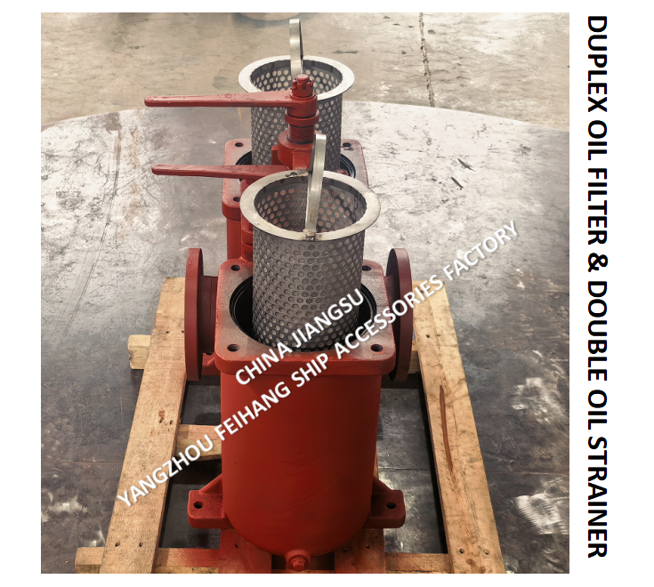 Parameter drawing For Duplex Oil Strainers FH16100 CBT425& Double Oil Filter Model-FH-AS100 CBT425，PN1,OD-220mm，PCD-180mm,Bolt-8-18mm