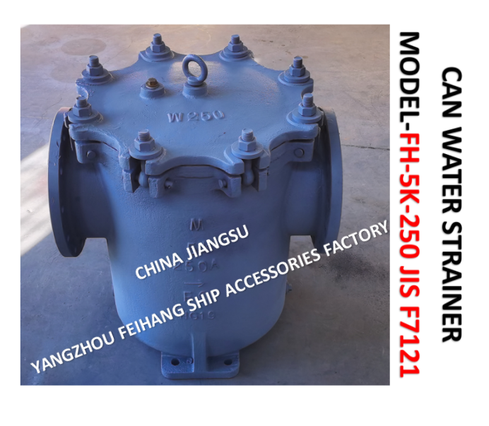 CAN WATER STRAINER JIS F7121 FH-5K-250A BRAND-FEIHANG BODY - CAST IRON FILTER CARTRIDGE - STAINLESS STEEL