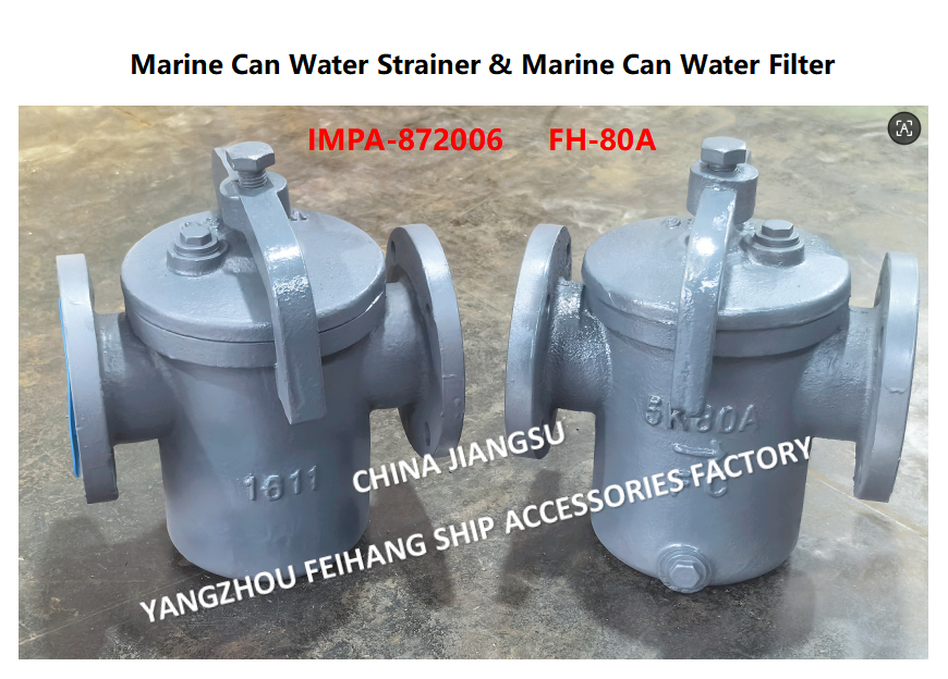 JIS F7121 Can Water Strainer  FH-5K-80A  & Can Water Filter FH-10K-80A Cast iron body, stainless steel filter element