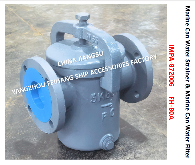 JIS F7121 Can Water Strainer  FH-5K-80A  & Can Water Filter FH-10K-80A Cast iron body, stainless steel filter element