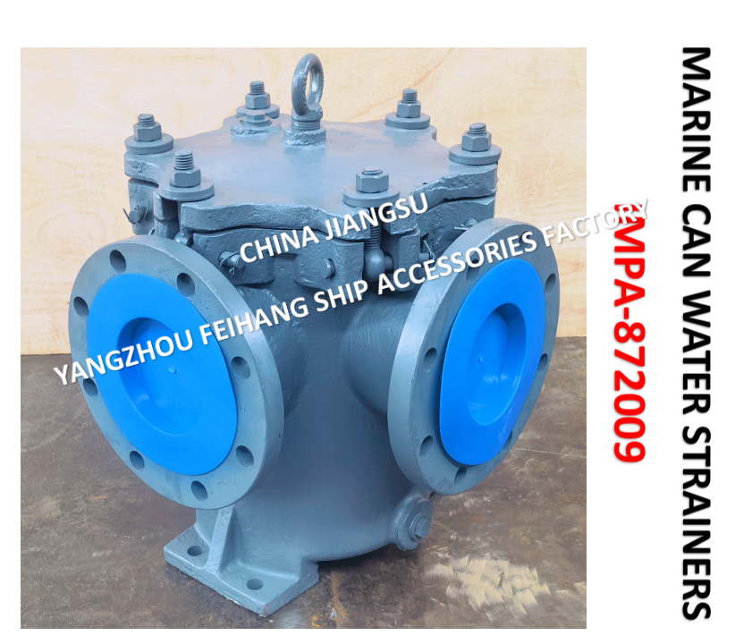 Marine Can Water Strainer 10K-150A LB-TYPE JIS F7121 Body - cast iron, stainless steel filter cartridge